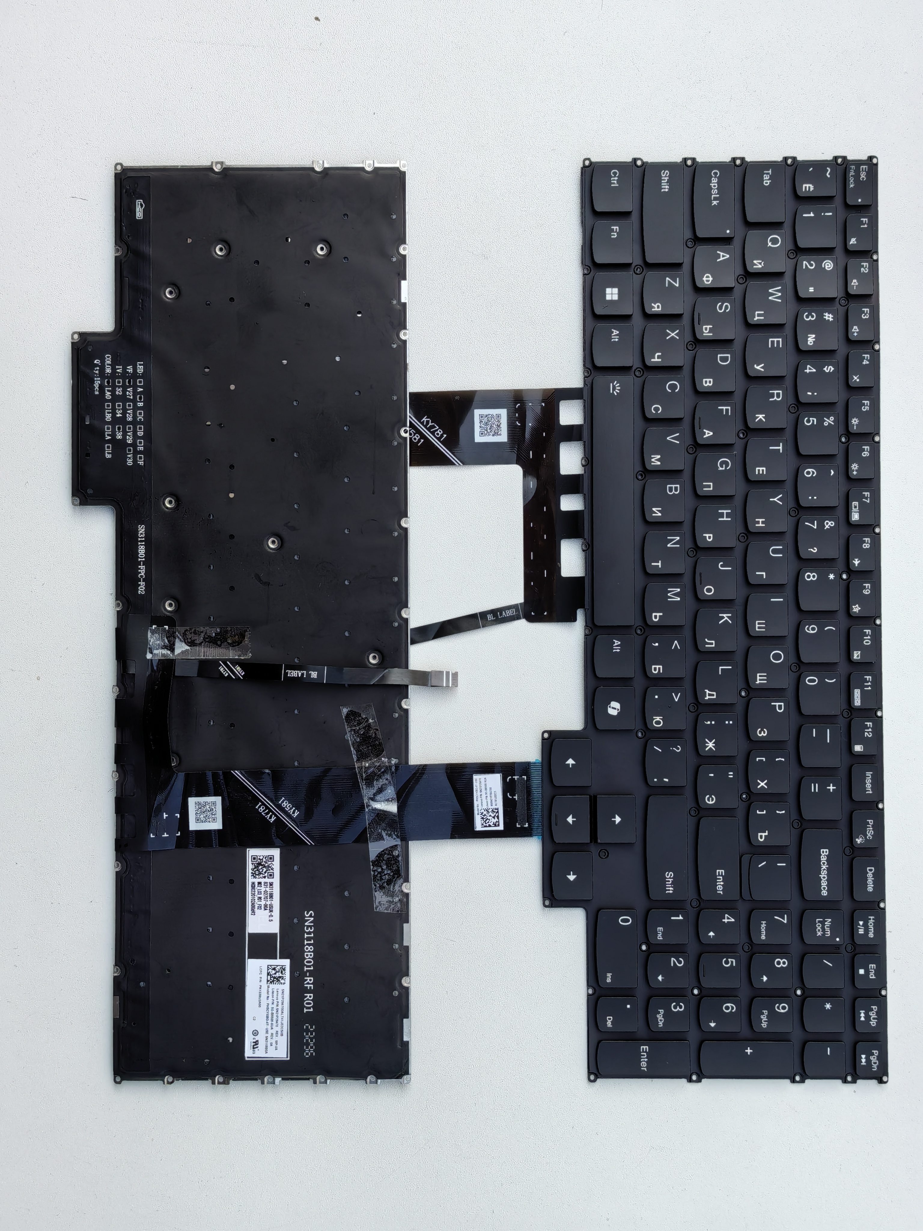 Picture of New Replacement Laptop Keyboard For LENOVO Y7000 2022/R7000 2022 BLACK Backlit RU Layout